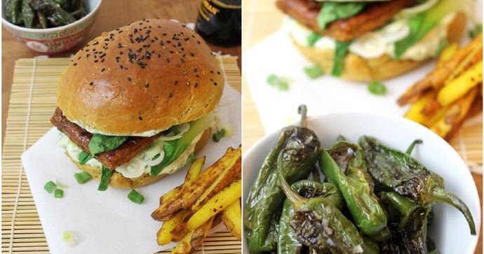 TYFE: Veggie Burger im Asia-Style: Mit mariniertem Tofu, Pak Choi und ... TYFE: Veggie Burger im Asia-Style: Mit mariniertem Tofu, Pak Choi und ...