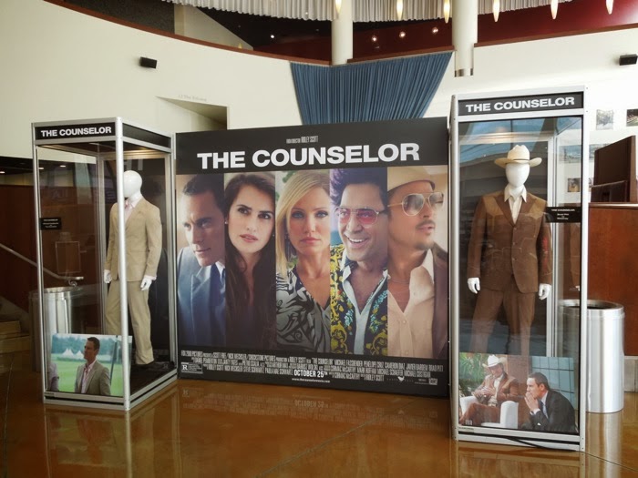 The Counselor movie costume exhibit