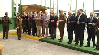 Lautaro: General Director de Carabineros junto a su Excelencia Presidente de la República Sebastián Piñera inauguran la 1era. Comisaría #Lautaro.