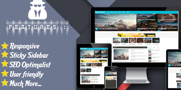 Onanymous Material Design Responsive Blogger Template