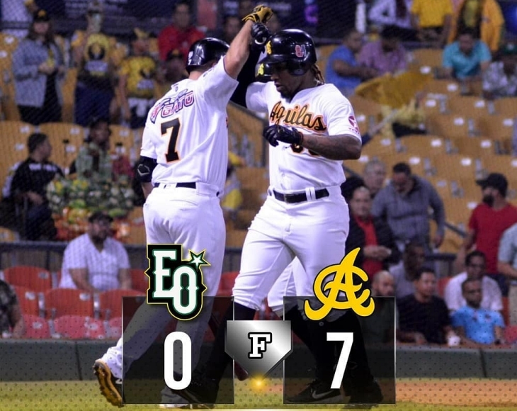 Águilas vencen Estrellas y consiguen tercera victoria consecutiva Águilas Cibaeñas