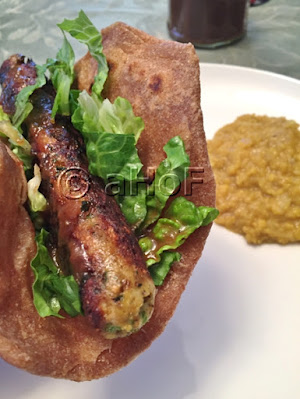 Chicken Seekh Kebab, Paratha, wrap, Indian Recipe
