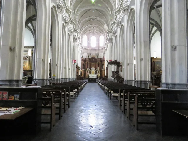 What to do in Mons Belgium in One Day: Inside Sainte-Elizabeth church