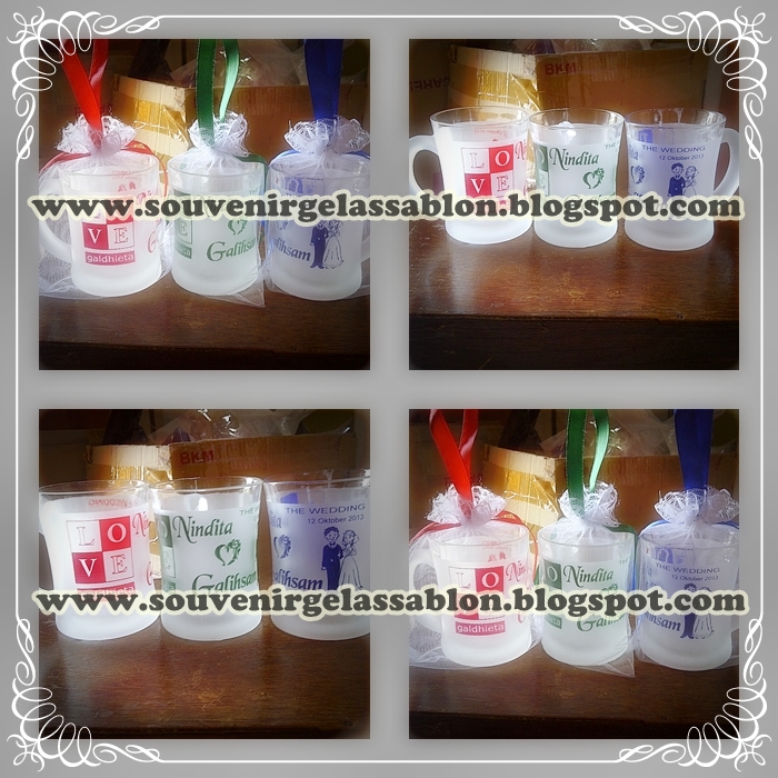 Pusat Souvenir Gelas SGS Semarang HP. 082194940394 SMS/WA