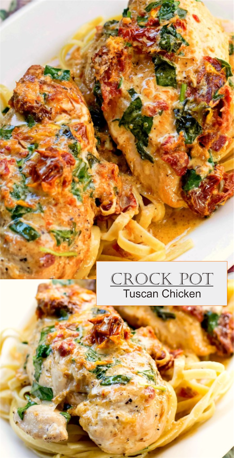 Crock Pot Tuscan Chicken | Think food