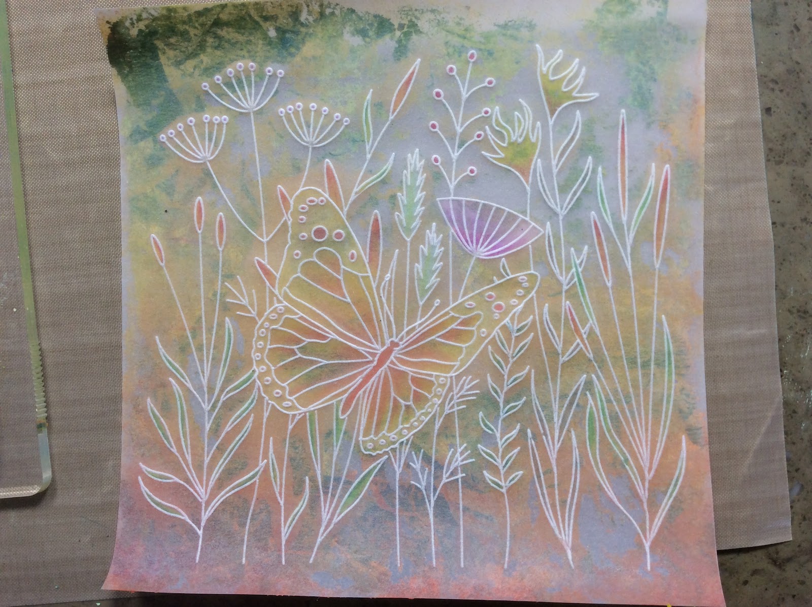 Barbara Gray's Blog. One Day at a Time. Parchment Art just got a WHOLE LOT MORE INTERESTING....