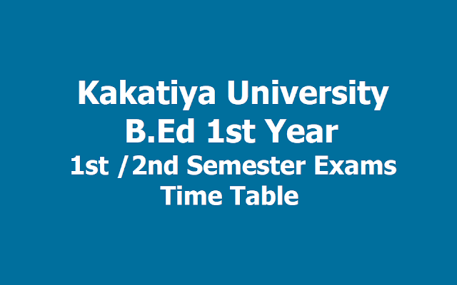 KU B.Ed 1st Year I/ II Semester Exams Time table 2019, Exams start from May 18 KU B.Ed 1st Year I/ II Semester Exams Time table 2019, Exams start from May 18