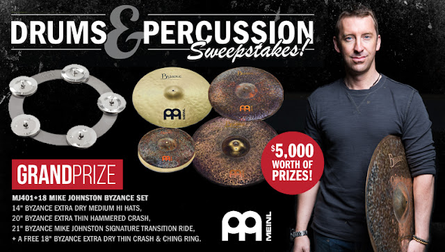 Cascio Drum and Percussion Sweepstakes Interstate Music wants you to enter once for the chance to win a drum and percussion enthusiasts dream prize, the Mike Johnston Byzance Drum or Cascio Gift Cards!