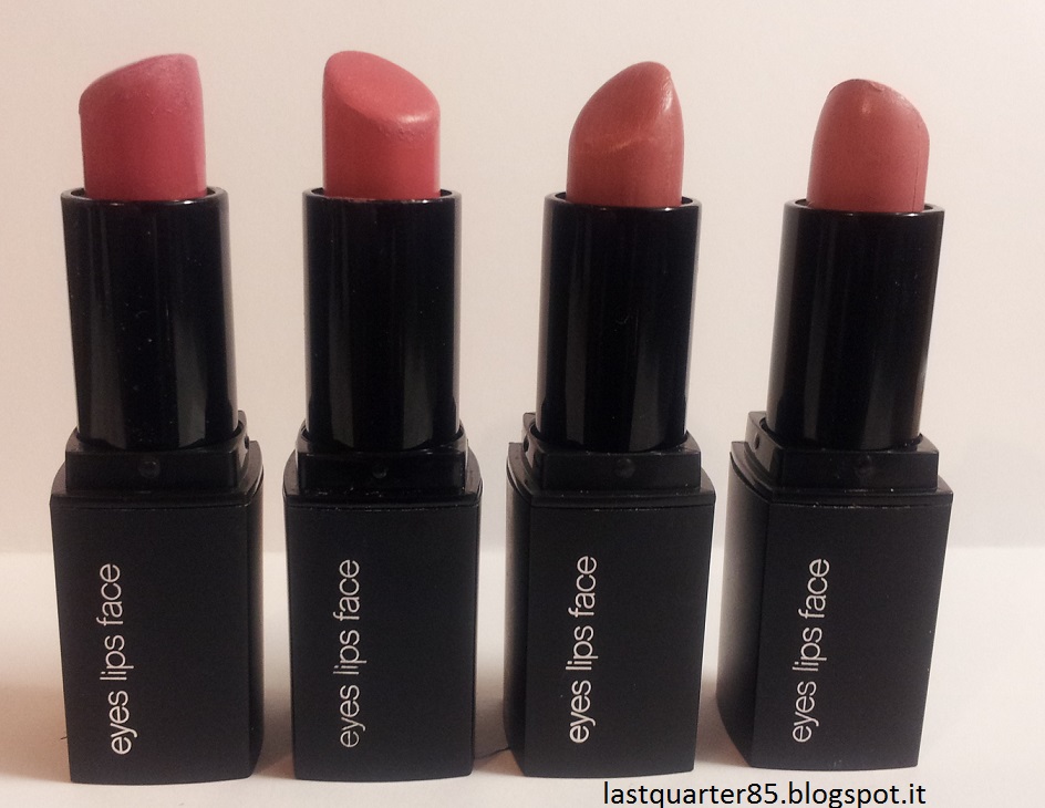 Last Quarter Blog ELF Mineral Lipstick Pouty Petal, Party Pink, Rosy