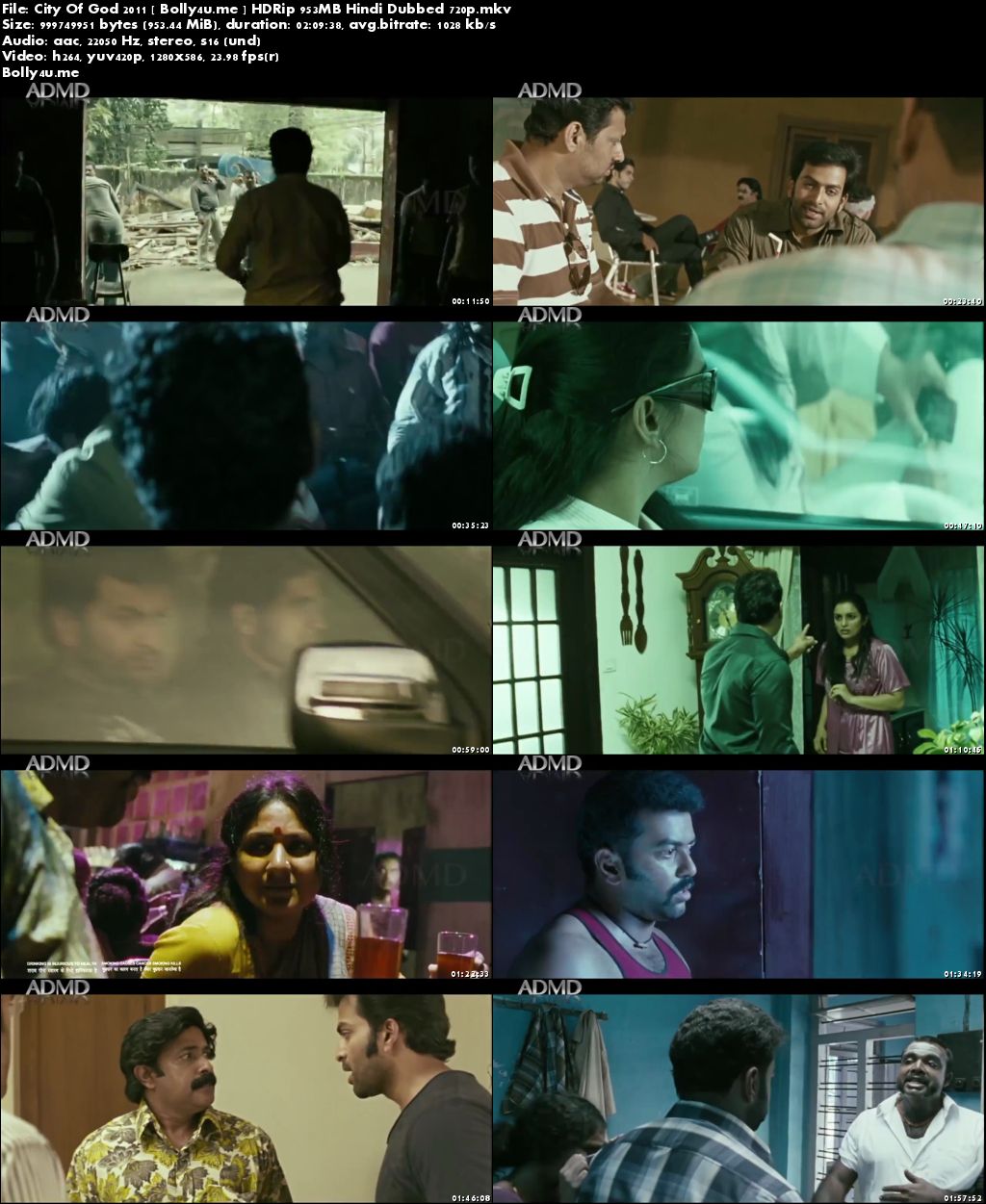 City Of God 2011 HDRip 950MB Hindi Dubbed 720p Download