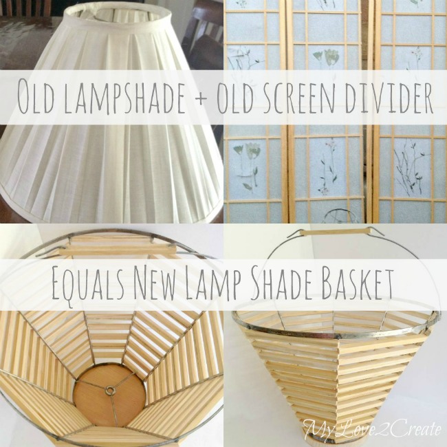 MyLove2Create Salvage Style Lamp Shade Basket