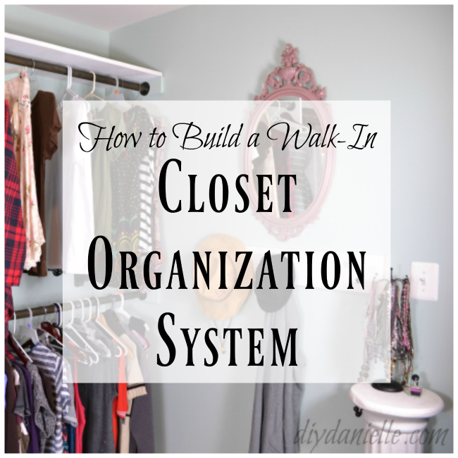 DIY Built-In Closet Organization System: Make your dreams of a more organized closet come true. How to build a closet organization system from scratch.