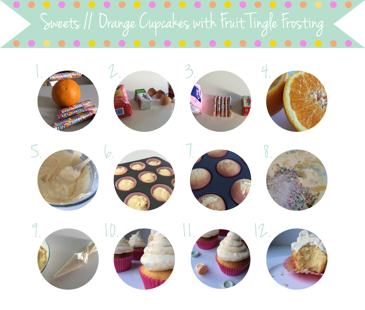 epitome of eve Sweets Orange Cupcakes with Fruit Tingle Frosting