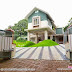 Finished interiors and exterior of a house in Kerala