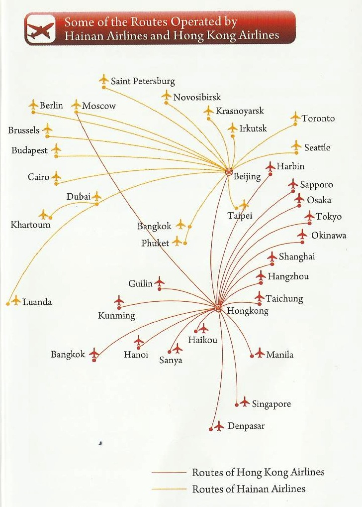 Hainan Airlines Flight Map The Timetablist: Hainan Airlines And Hong Kong Airlines: Some Of The Routes  Operated. Post #2: Hka Destinations
