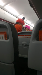 Jetstar staff dressing up for halloween on flight from Sapporo to Osaka