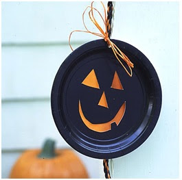 Ghoulish paper plate Halloween crafts