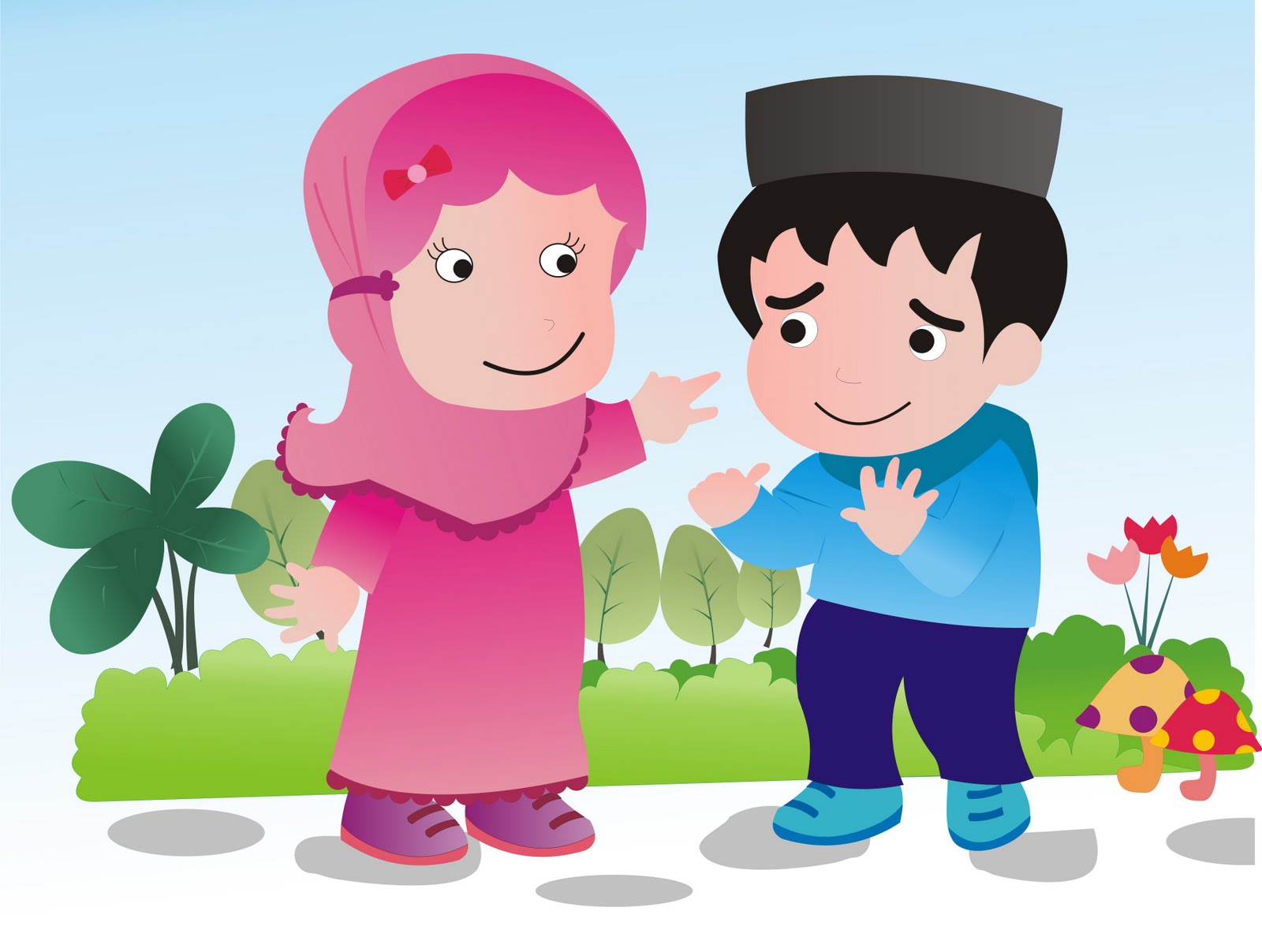 Mewarnai Gambar Anak Muslim | Mewarnai Gambar