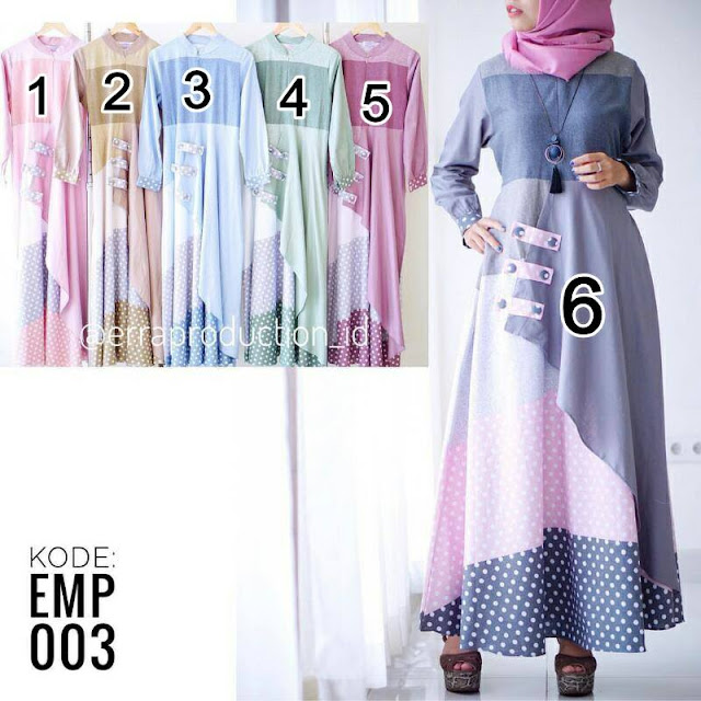 gamis cantik pusat gamis muslim emp 003 002 dan 012 premium quality gamis cantik pusat gamis muslim emp 003 002 dan 012 premium quality