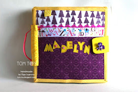 Handmade quiet book for Madelyn, felt activity busy book for toddlers