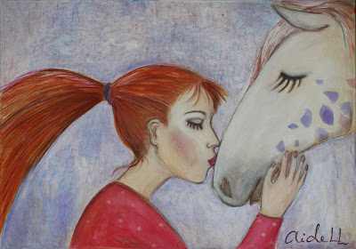 #AideLL #mixed media #art #kiss #suudlus #segatehnika #illustration #nursery art