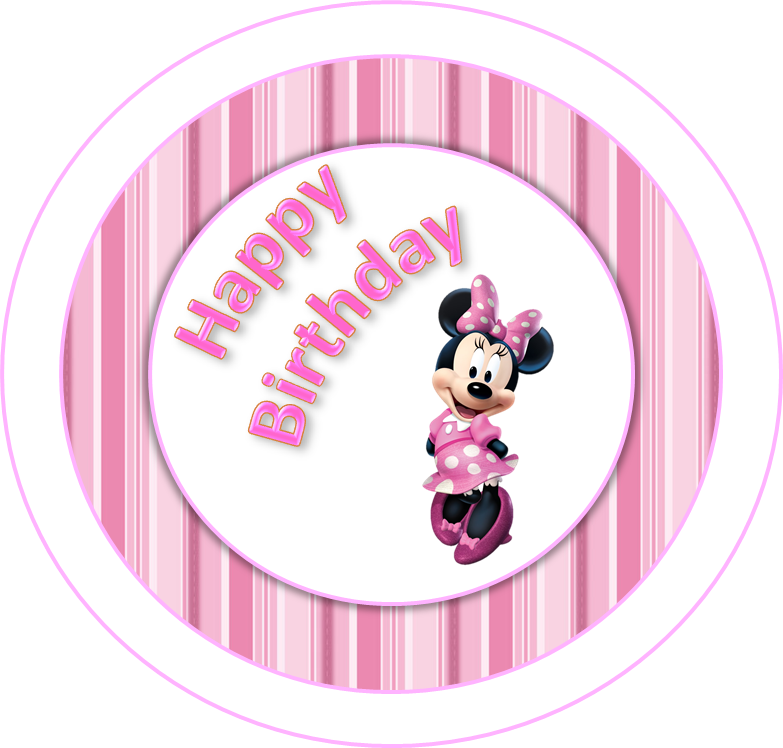 Mini Kit de Minnie Rosa para Imprimir Gratis. Toppers o Etiquetas de Minnie Rosa para imprimir gratis.