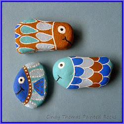 rocks painted fish rock painting animals easy stone water stones pebble colorful nativity sets piedras thomas flickr denise scicluna inspired