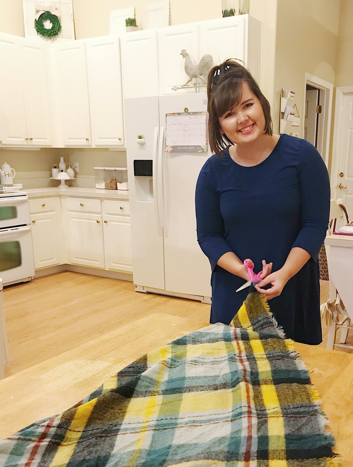 Juliana Grace Blog Space How to Cut a Blanket Scarf