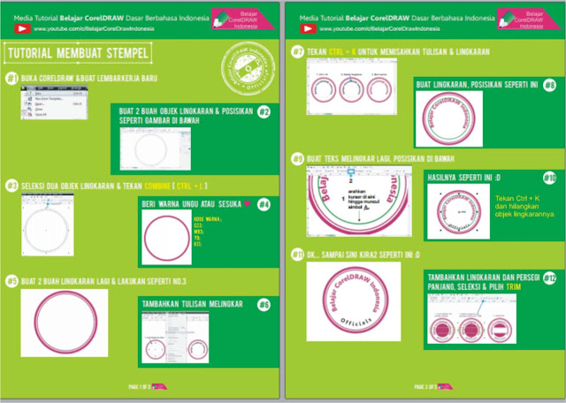 materi belajar coreldraw pdf membuat stempel di coreldraw