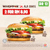 Burger King 免费固本大派送!两个汉堡只需RM8.90 令吉起!还有另13种优惠必用!