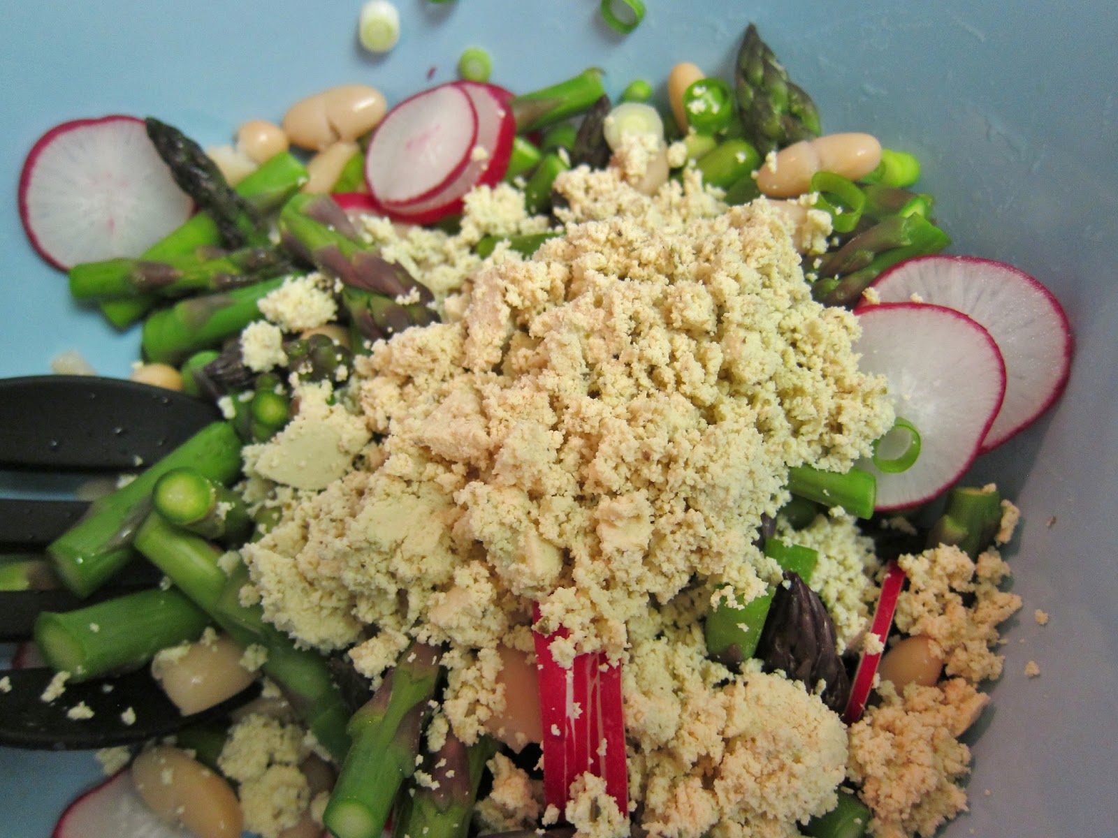 The Vegan Chronicle Asparagus Salad with Beans and Feta