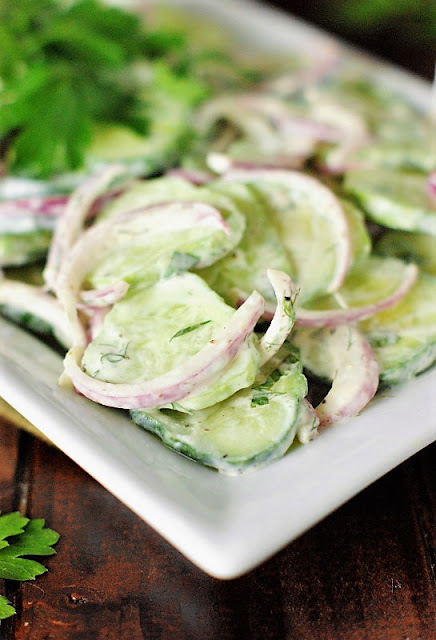 Creamy Cucumber Salad Image