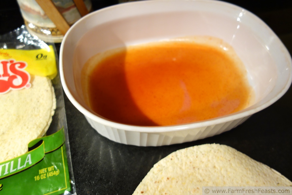 Farm Fresh Feasts ZucchiniRefried BeanCorn Enchiladas (cooking from