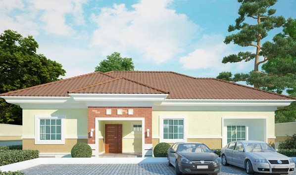 desain rumah Bungalow 1 lantai 4 kamar tidur desain rumah Bungalow 1 lantai 4 kamar tidur - desain rumah idaman
