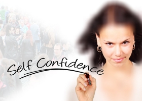 A woman with self-confidence. A woman with self-confidence.