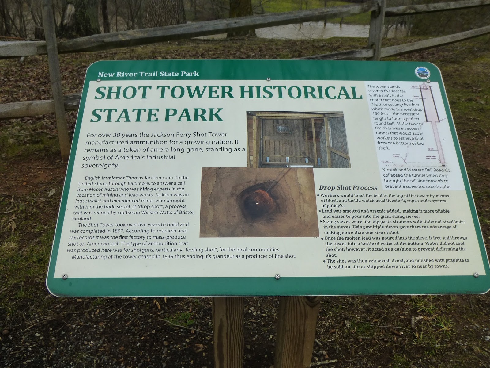 Photoops Engineering Landmark Jackson Ferry Shot Tower Max Meadows, VA