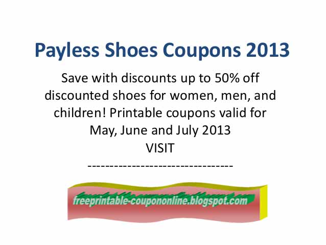 Payless shoes discount coupons