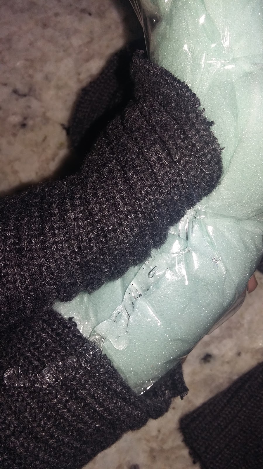 Coastal Bohemian Leftover Cushion Foam Sweater Wreath