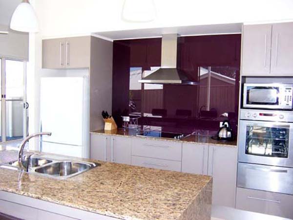 Purple Kitchen Splashbacks @ The Kitchen Design