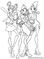 Winx Club Girls Coloring Pages Printable