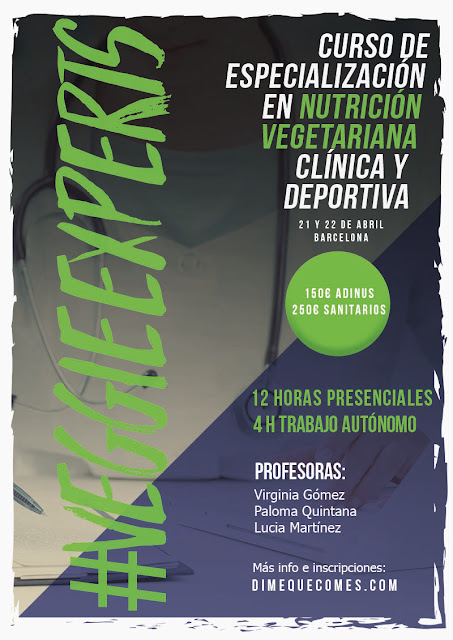 Curso de especialización en nutrición vegetariana (3ª Edición - Barcelona)