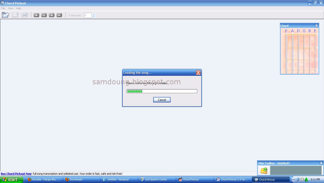 Serial key for chord pickout in music Serial key for chord pickout in music