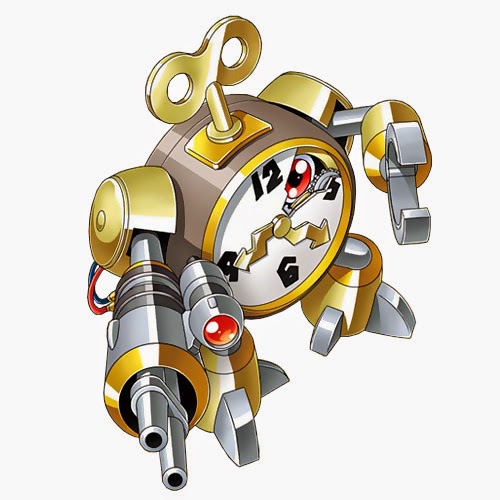 Clockmon e Old Clock Shop Man (Velho da loja de Relogio) DXW MEU×DIGIMON