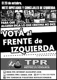 [Elecciones de Octubre] Para que alguien diga lo que Cristina no dice, votá al Frente de Izquierda