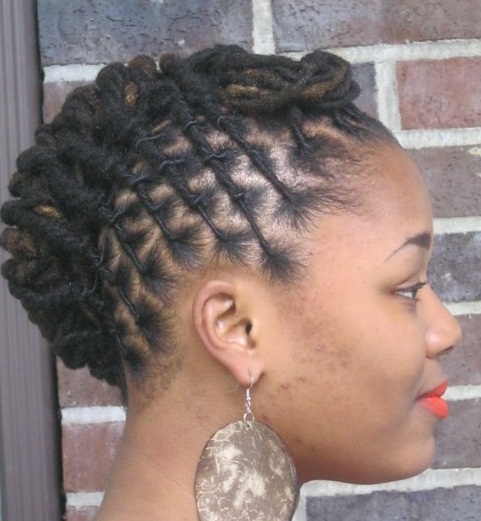 Loc Updos Hairstyles 91097 Twisted Loc Updo