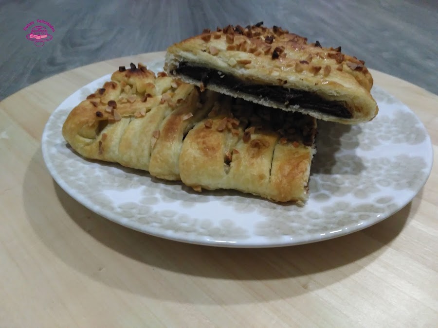 Trenza de chocolate vegana