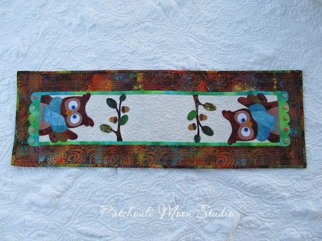 Patchouli Moon Studio~ Hoot & Holler Owl Table Runner