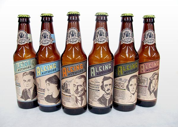 Aleing Authors Beer Labels Designed By Steph Sabo