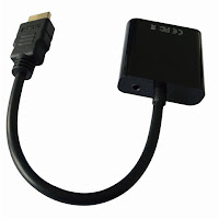 Adapter HDMI-A(M)->VGA(F)+Audio Na Kablu Gembird