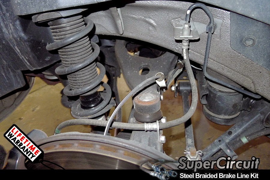 SUPERCIRCUIT Steel Braided Brake Lines Subaru Impreza WRX STI 4door